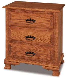 JR Heritage 3 Drawer Night Stand