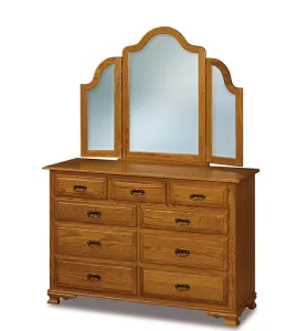 JR Heritage 59" 9 Drawer Dresser