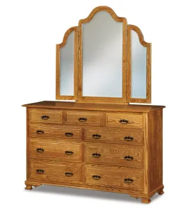 JR Heritage 66&quot; 9 Drawer Dresser