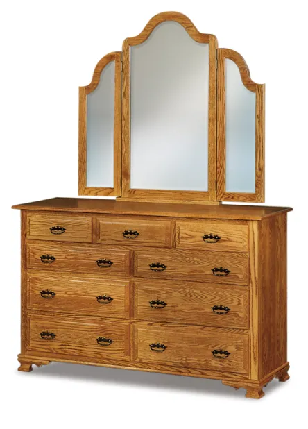 JR Heritage 66" 9 Drawer Dresser