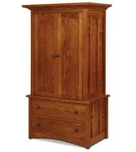 Kascade 2 Drawer 2 Door Armoire