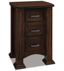 JR Lexington 21" 3 Drawer Night Stand