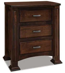 JR Lexington 30" 3 Drawer Night Stand - QUICK SHIP