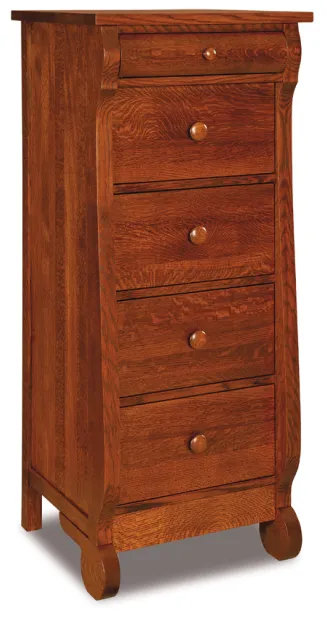 Old Classic Sleigh 5 Drawer Lingerie Chest