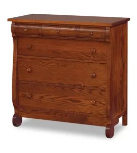 Old Classic Sleigh 6 Drawer Child's Chest