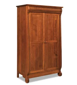 Old Classic Sleigh Wardrobe Armoire