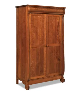 Old Classic Sleigh Wardrobe Armoire