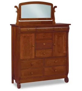 Old Classic Sleigh His  &amp; Her Chest