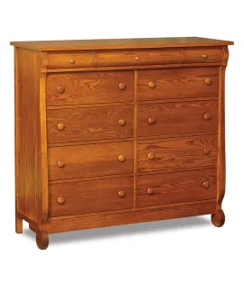 Old Classic Sleigh 11 Drawer Double Chest