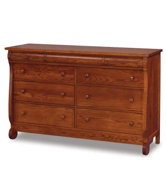 Old Classic Sleigh 65" 9 Drawer Mule Dresser