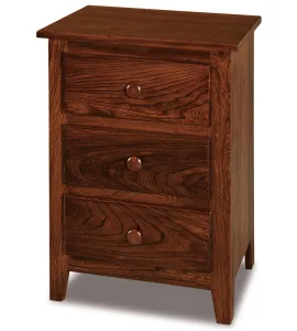 Shaker 3 Drawer Night Stand