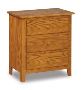 Shaker 3 Drawer Night Stand