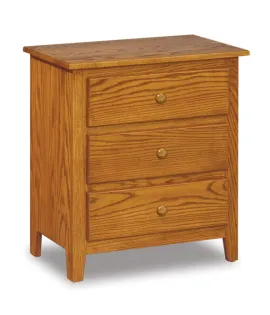 Shaker 3 Drawer Night Stand