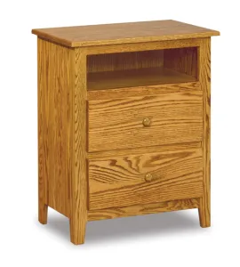 Shaker 2 Drawer Night Stand with Opening