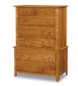 Shaker 7 Drawer Chest on Chest