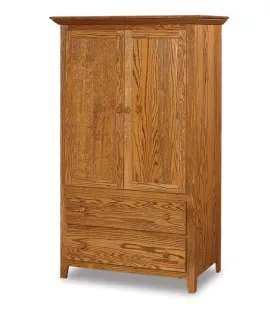 Shaker 2 Drawer 2 Door Armoire