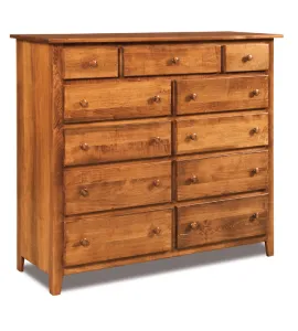 Shaker 11 Drawer Double Chest