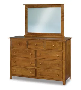 Shaker 59" 9 Drawer Mule Dresser