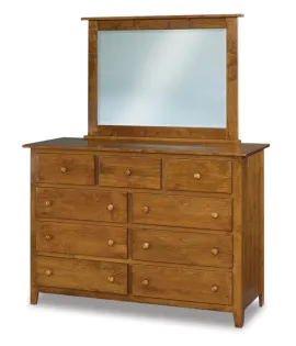 Shaker 59&quot; 9 Drawer Mule Dresser