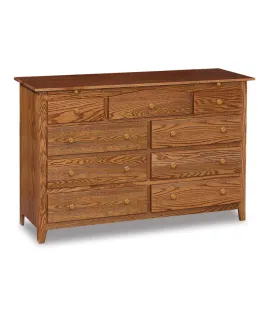 Shaker 9 Drawer Dresser with Jewelry Drawer