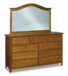 Shaker 72" 9 Drawer Mule Dresser