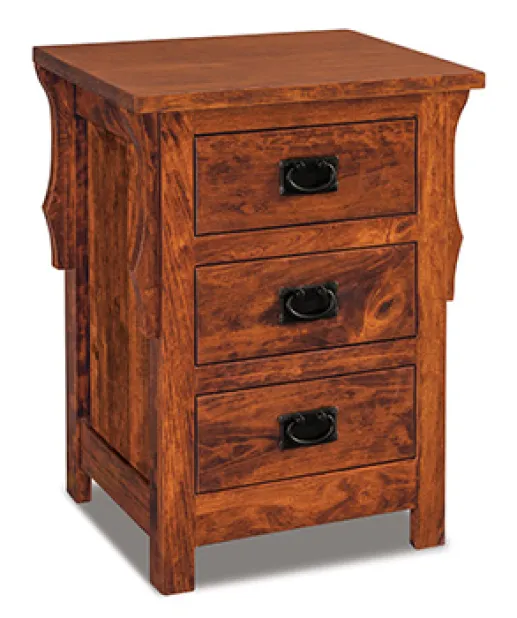 Stick Mission 3 Drawer Night Stand