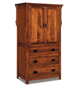 Stick Mission 3 Drawer 2 Door Armoire