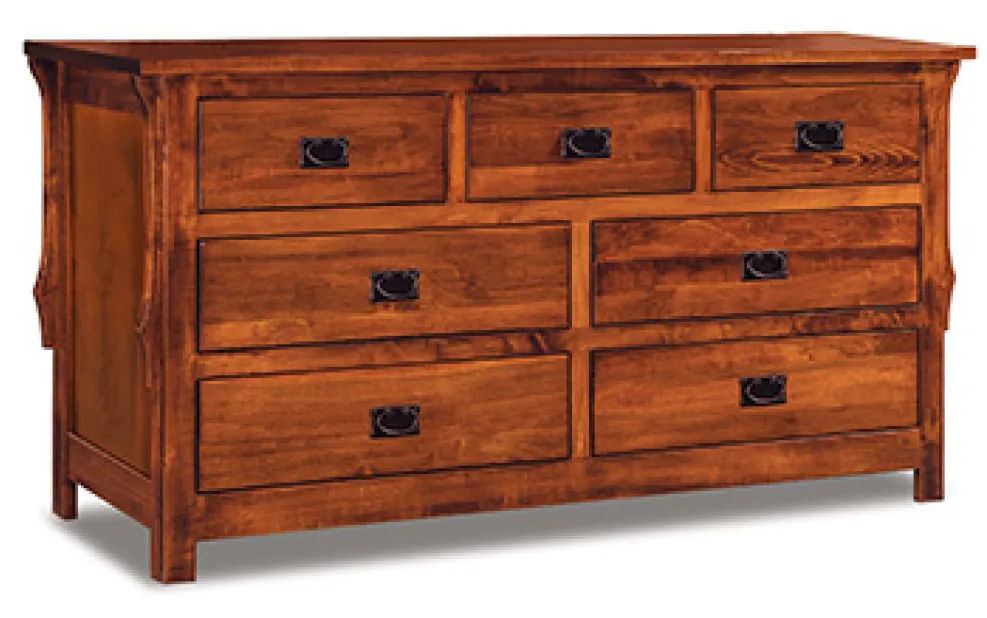 Stick Mission 60" 7 Drawer Dresser