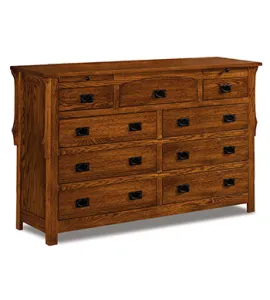 Stick Mission 9 Drawer Dresser with Jewelry Drawer