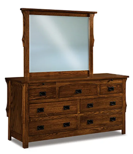 Stick Mission 7 Drawer Dresser with Jewelry Drawer