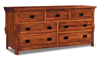 Stick Mission 73&quot; 7 Drawer Dresser