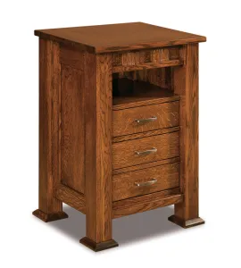 Sequoyah 3 Drawer Night Stand with Opening