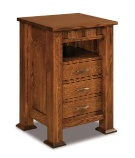 Sequoyah 3 Drawer Night Stand with Opening