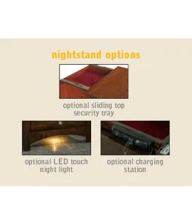 Artesa 1 Drawer  Open Night Stand