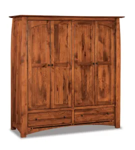 Boulder Creek Double Wardrobe Armoire