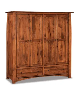 Boulder Creek Double Wardrobe Armoire