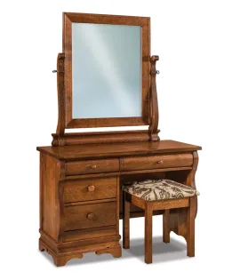 Chippewa Sleigh Vanity Dresser