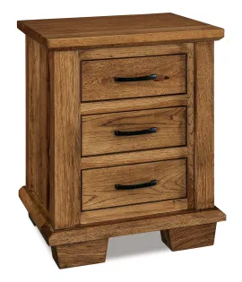 JR Burlington 021 - 3 Drawer Nightstand