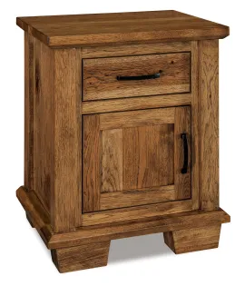 JR Burlington 022 - 1 Drawer 1 Door Nightstand