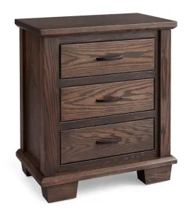 JR Burlington 029 - 3 Drawer Nightstand