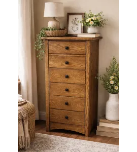 Kascade 6 Drawer Lingerie Chest , Oak, FC-N3031 Tawny QUICK SHIP - 30% Off or  Best Offer