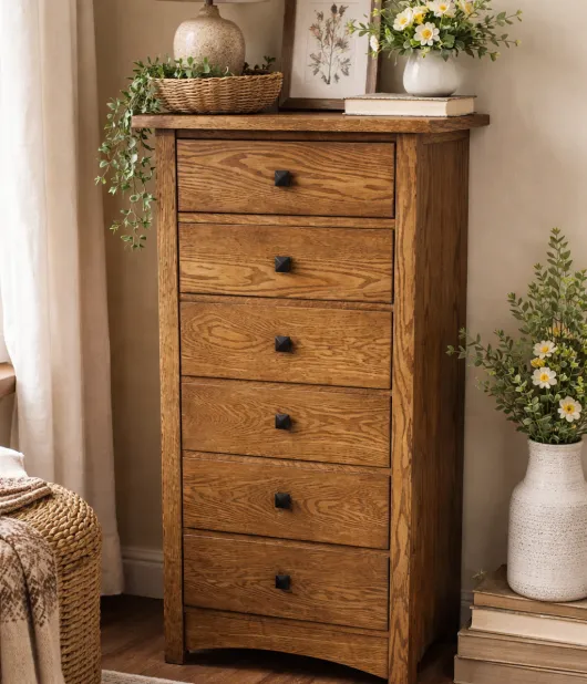Kascade 6 Drawer Lingerie Chest , Oak, FC-N3031 Tawny QUICK SHIP - 30% Off or  Best Offer