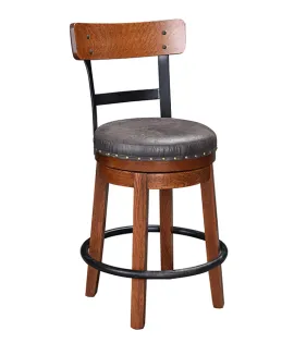 WW Kelso Swivel Bar Stool with Back