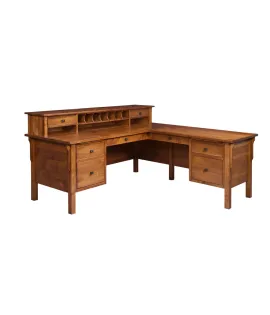 Centennial L Shaped Desk with Hutch