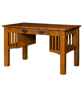 Mission Bookcase Writing Desk