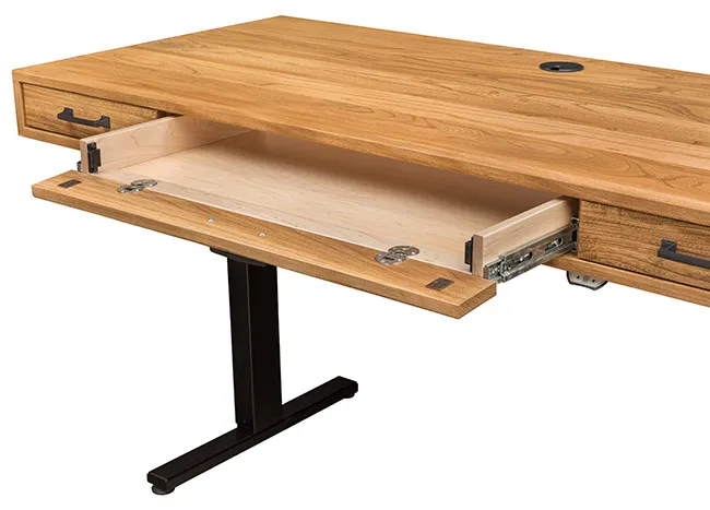 Amish Furniture Factory Bordeaux Lift Desk - Thumbnail 3