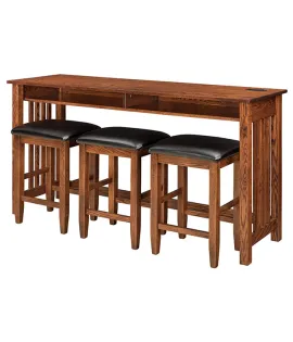 Country Mission Counter Height Sofa Table