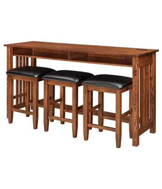 Country Mission Counter Height Sofa Table