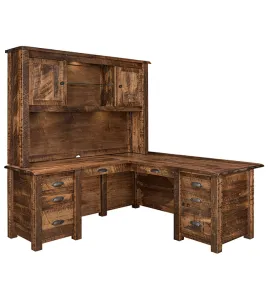 El Paso L Desk with Hutch