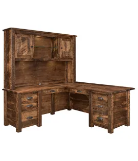 El Paso L Desk with Hutch